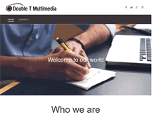 Tablet Screenshot of doubletmultimedia.com